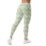 Green Honeycomb Leggings Geometric Hexagon Yoga Pants