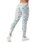 Pastel Polka Dot Leggings Women’s Soft Yoga Pants