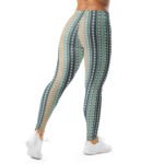 Pearls And Stripes Leggings Elegant Beaded Yoga Pants