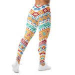 Colorful Tribal Leggings Vibrant Geometric Yoga Pants