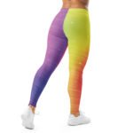 Galaxy Gradient Leggings Vibrant Split Yoga Pants