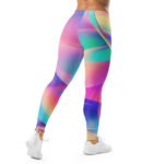 Holographic Geometric Leggings Colorful Prism Yoga Pants