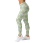 Green Honeycomb Leggings Geometric Hexagon Yoga Pants