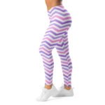 Pastel Chevron Leggings Pink Purple Zigzag Yoga Pants