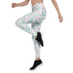 Pastel Polka Dot Leggings Women’s Soft Yoga Pants