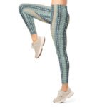 Pearls And Stripes Leggings Elegant Beaded Yoga Pants