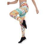 Colorful Tribal Leggings Vibrant Geometric Yoga Pants
