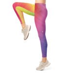 Galaxy Gradient Leggings Vibrant Split Yoga Pants