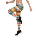 Bohemian Tribal Leggings Vibrant Ethnic Yoga Pants