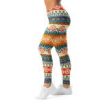 Bohemian Tribal Leggings Vibrant Ethnic Yoga Pants