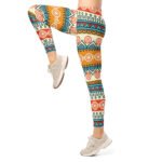 Bohemian Tribal Leggings Vibrant Ethnic Yoga Pants