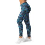 Galaxy Geometric Leggings Blue Space Starry Yoga Pants
