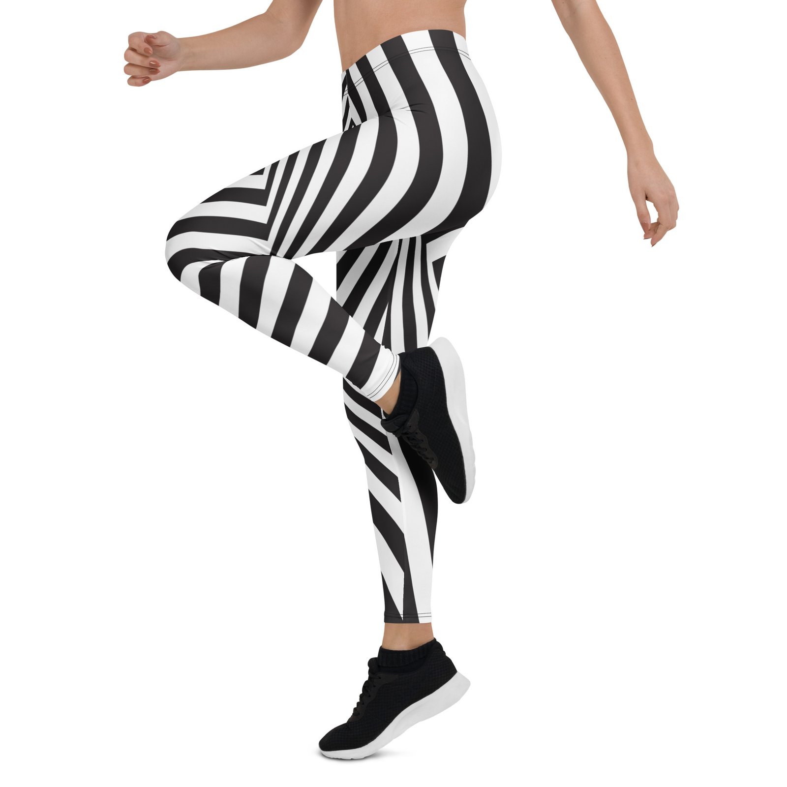Optical Illusion Leggings Black & White Yoga Pants Optical Illusion Leggings Black & White Yoga Pants