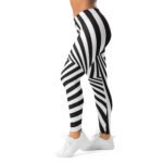 Optical Illusion Leggings Black & White Yoga Pants