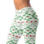 Green Tribal Leggings Aztec Geometric Yoga Pants