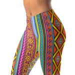 Colorful Aztec Leggings Vibrant Tribal Yoga Pants