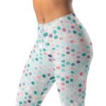 Pastel Polka Dot Leggings Women’s Soft Yoga Pants