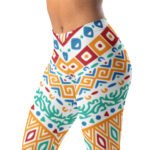 Colorful Tribal Leggings Vibrant Geometric Yoga Pants