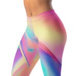 Holographic Geometric Leggings Colorful Prism Yoga Pants