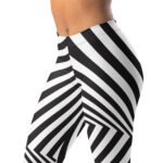 Optical Illusion Leggings Black & White Yoga Pants