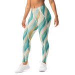 wave pattern leggings