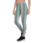 Pearls And Stripes Leggings Elegant Beaded Yoga Pants