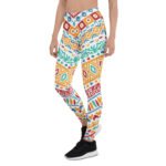 Colorful Tribal Leggings Vibrant Geometric Yoga Pants