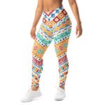 Colorful Tribal Leggings Vibrant Geometric Yoga Pants