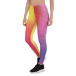 Galaxy Gradient Leggings Vibrant Split Yoga Pants