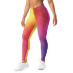 Galaxy Gradient Leggings Vibrant Split Yoga Pants