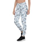 Blue Paisley Leggings Boho Swirl Yoga Pants