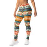 Bohemian Tribal Leggings Vibrant Ethnic Yoga Pants