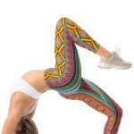 Colorful Aztec Leggings Vibrant Tribal Yoga Pants
