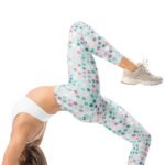 Pastel Polka Dot Leggings Women’s Soft Yoga Pants