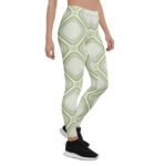 Green Abstract Leggings Women’s Modern Geometric Yoga Pants