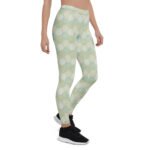 Green Honeycomb Leggings Geometric Hexagon Yoga Pants