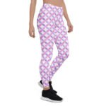 Geometric Flower Leggings Pink Purple Floral Yoga Pants