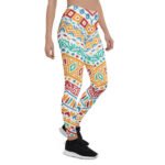 Colorful Tribal Leggings Vibrant Geometric Yoga Pants