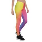 Galaxy Gradient Leggings Vibrant Split Yoga Pants