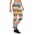 Bohemian Tribal Leggings Vibrant Ethnic Yoga Pants