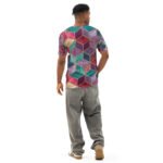 Geometric Cube T Shirt 3d Jewel Tone All Over Print Tee