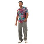 Geometric Cube T Shirt 3d Jewel Tone All Over Print Tee