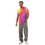 Galaxy Tie Dye T Shirt Vibrant Cosmic Crew Neck Tee
