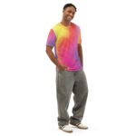 Galaxy Tie Dye T Shirt Vibrant Cosmic Crew Neck Tee