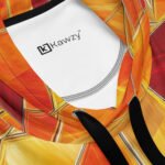 Orange Street Art Hoodie – Abstract Geometric Pullover