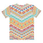 Tribal Geometric T Shirt Colorful Ethnic Pattern Women’s Tee