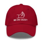 Ma Che Cazzo Cap Italian Gesture Embroidered Baseball Hat