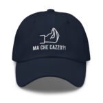 Ma Che Cazzo Cap Italian Gesture Embroidered Baseball Hat