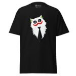 Cat Joker T-shirt - Funny Joker Cat Design Black Tee 1 Cat Joker T-shirt