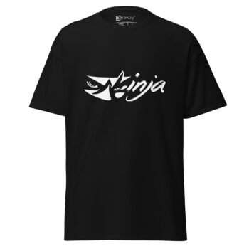 Ninja T-shirt - Stealthy Eyes Design Black Tee